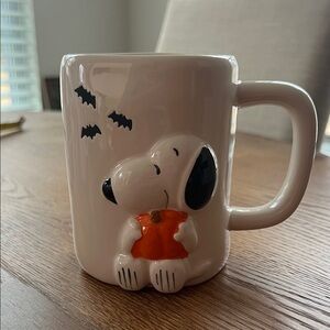 Snoopy Halloween Mug - White and Black